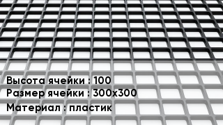 Георешетка 100 Ячейка: 300х300 пластик